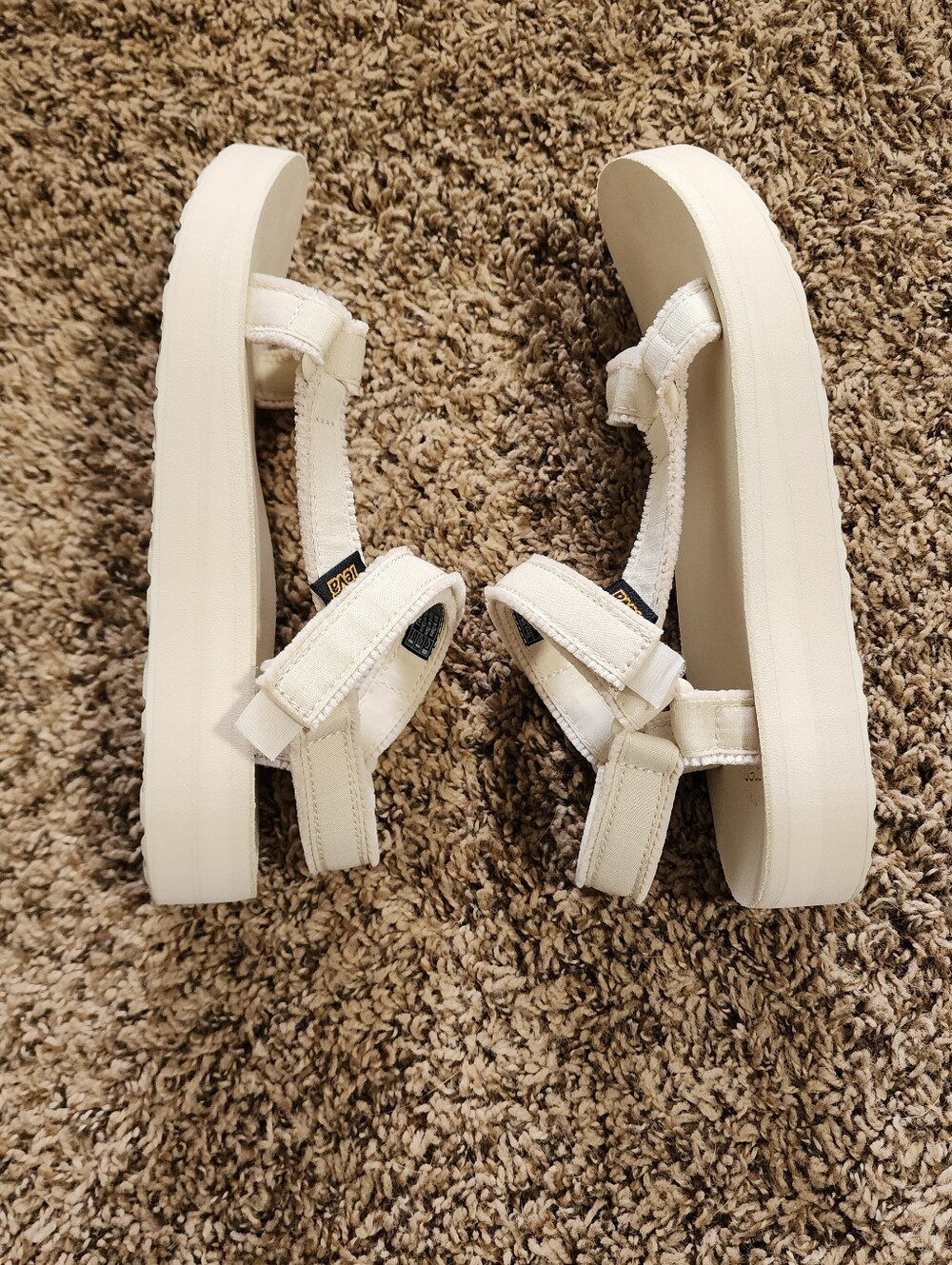Teva Off White Midform Strappy Walking Women Sandals Size 9 Comfort - Picture 5 of 9